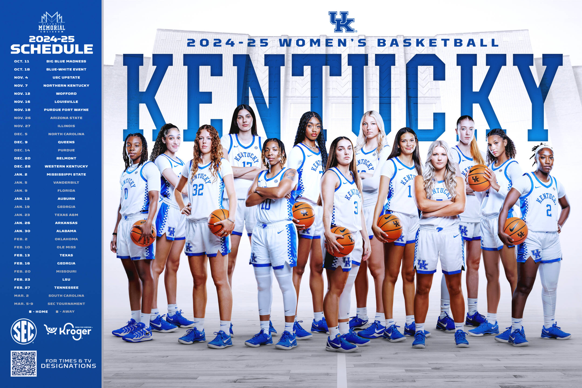 Printable Kentucky Wildcats Basketball Schedule