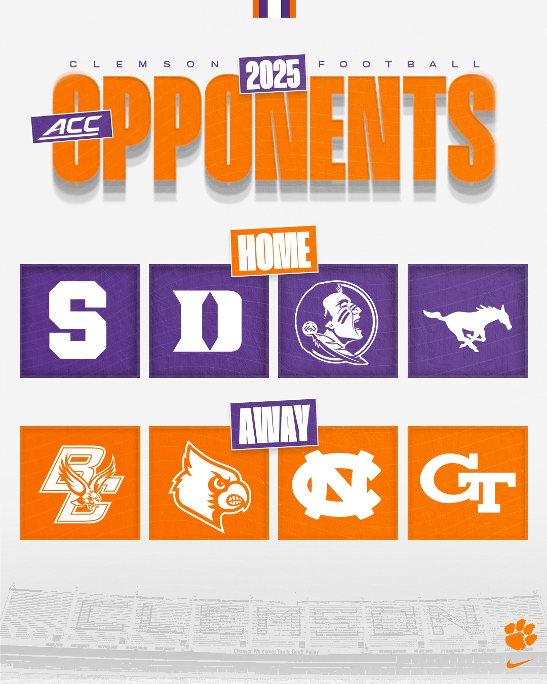 ACC Announces Future Conference Football Schedule Model Clemson Tigers Official Athletics Site