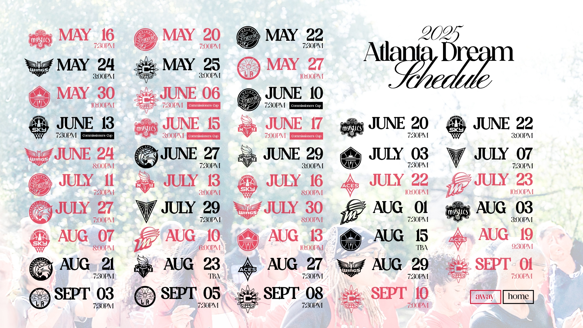 Indiana Fever Tv Schedule 2025 Printable Pdf Download