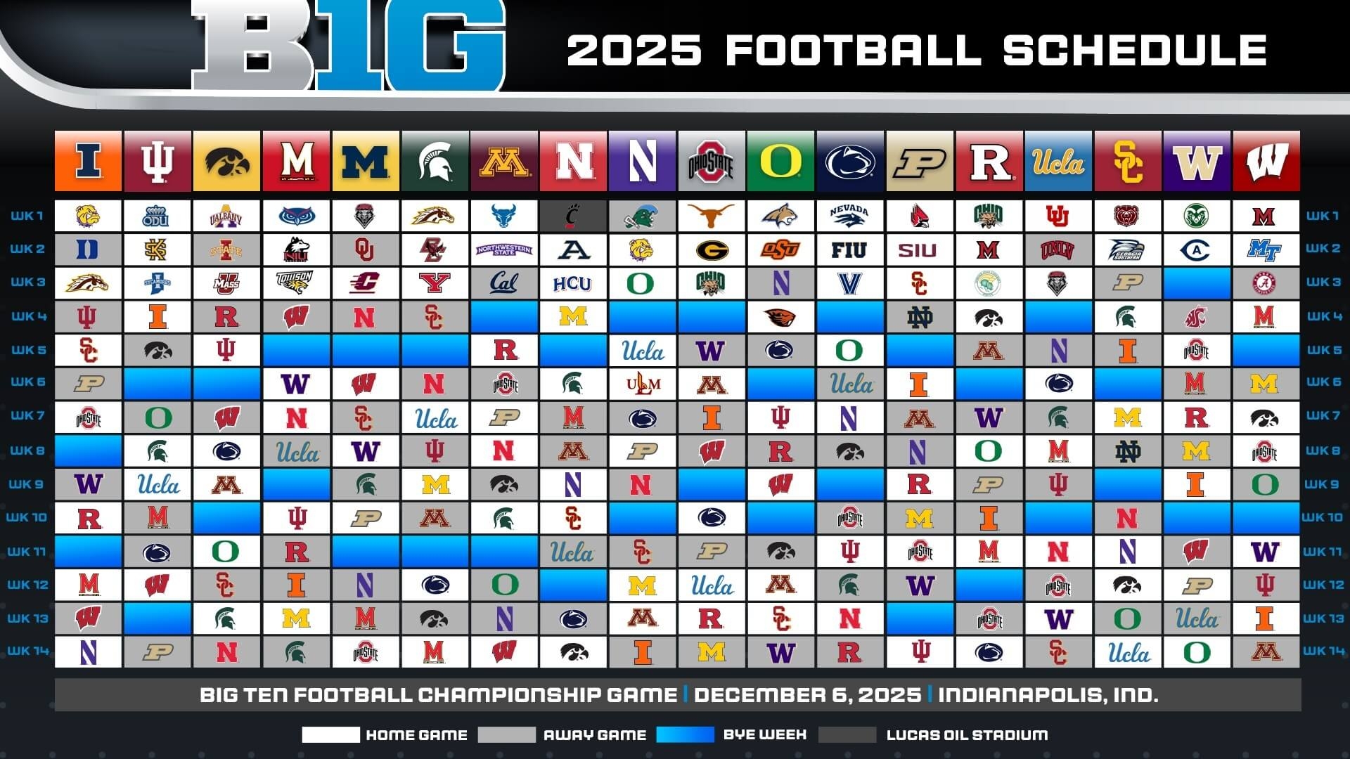 Big Ten 2025 Football Schedule 130 Versions Later How The League Handled Its Key Issues The Athletic