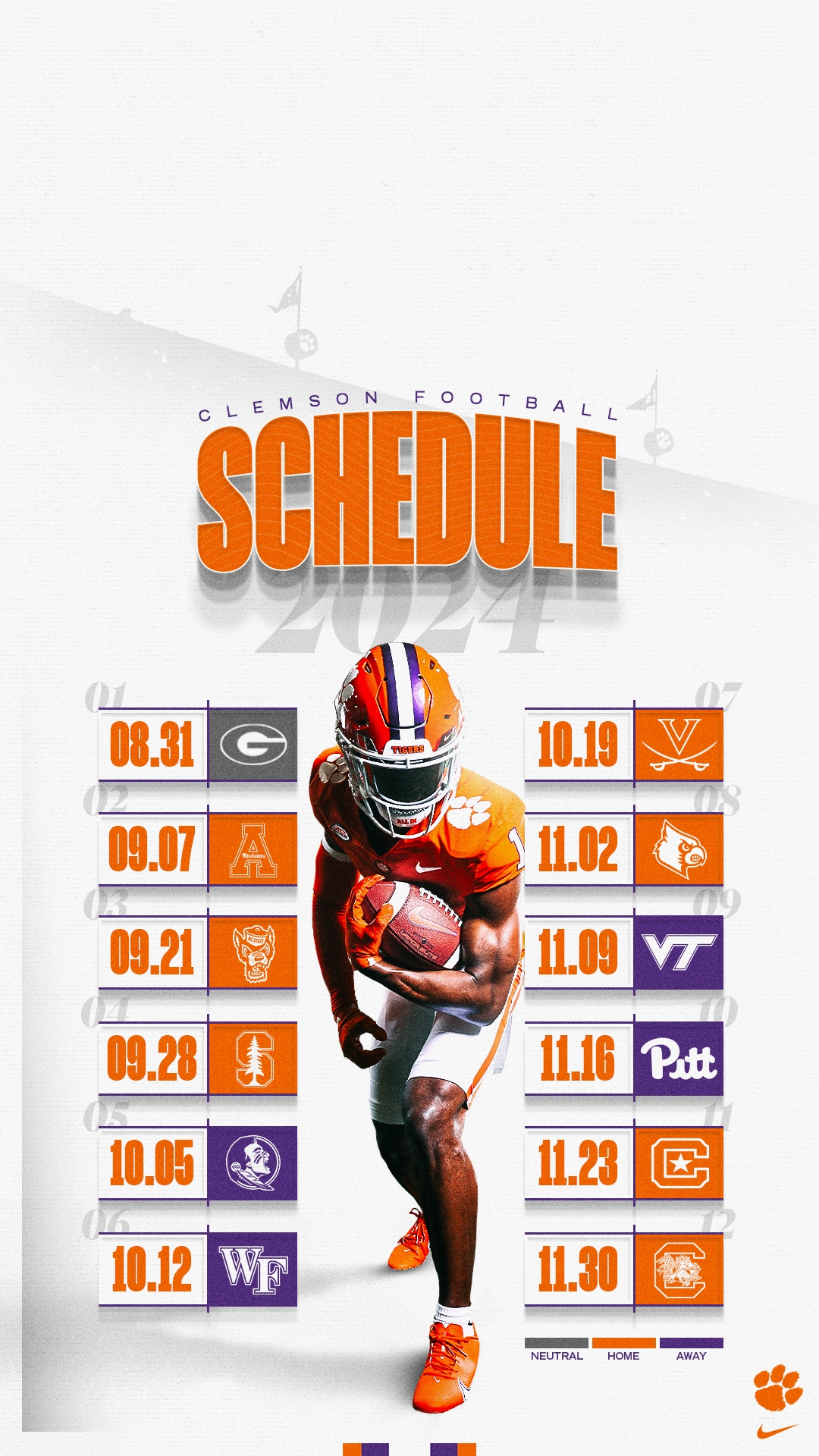 Printable Clemson Football Schedule 2025