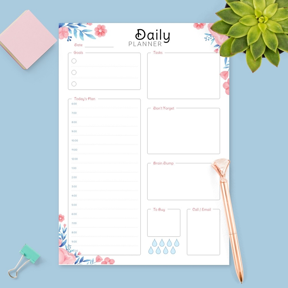 Daily Schedule Printable Pdf Free
