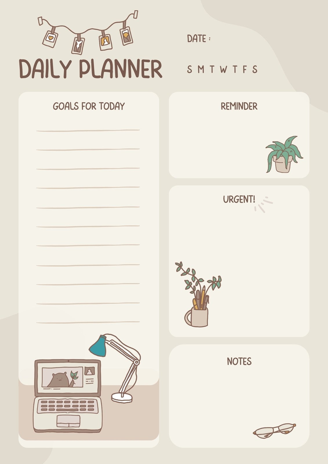 Free Daily Planner Templates To Customize Canva