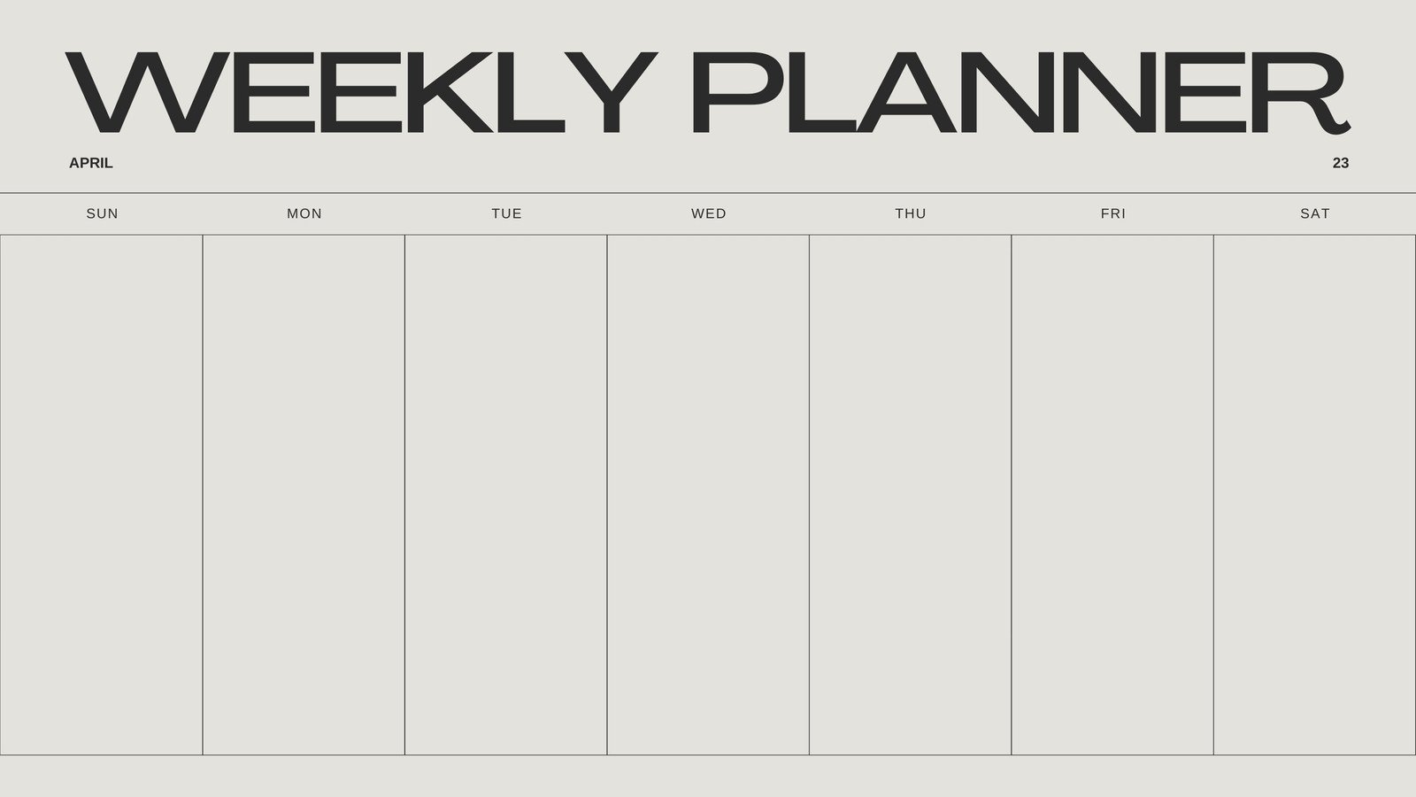 Week Schedule Printable Pdf