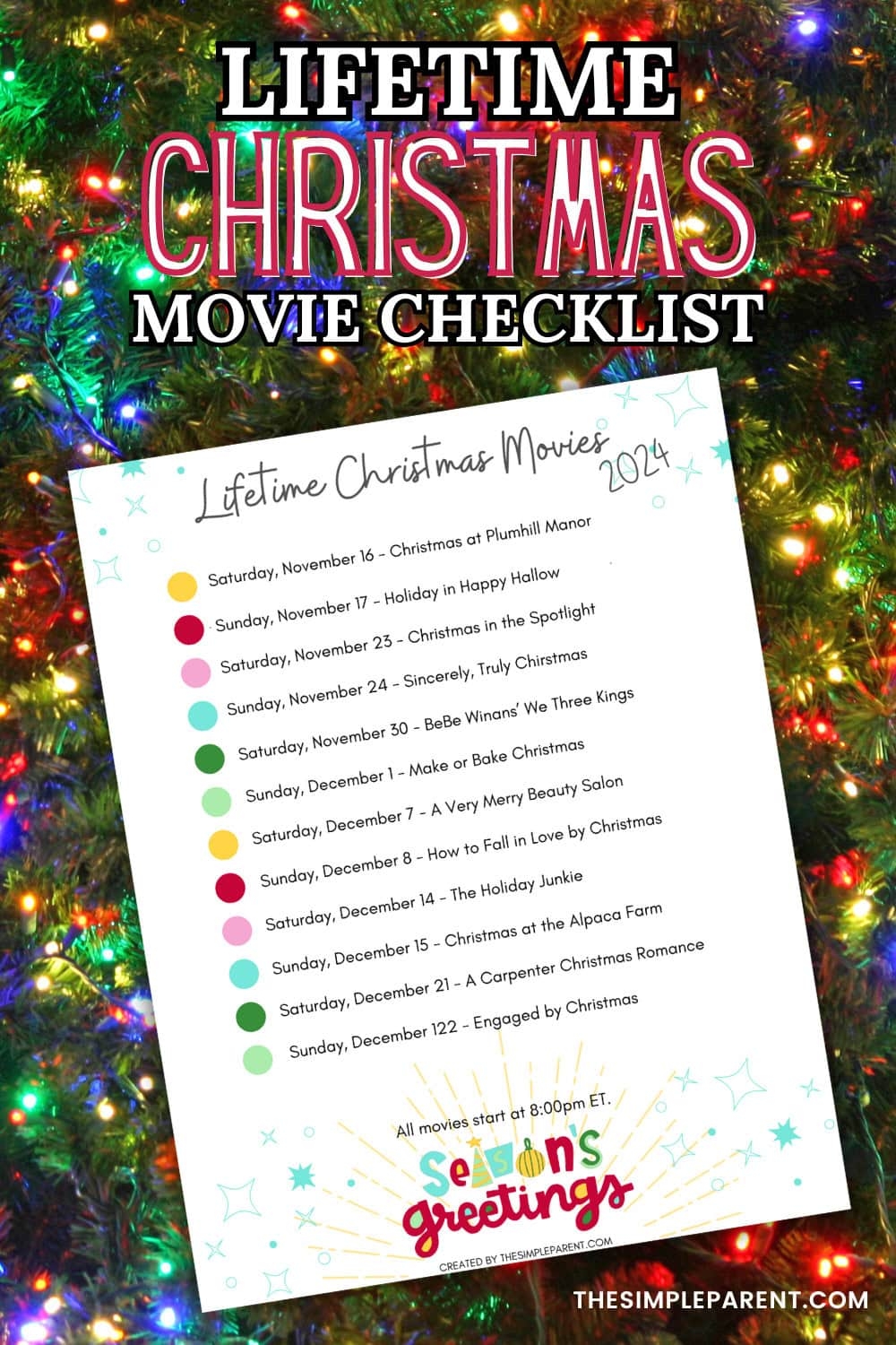 Lifetime Christmas Movies List Updated For 2024 