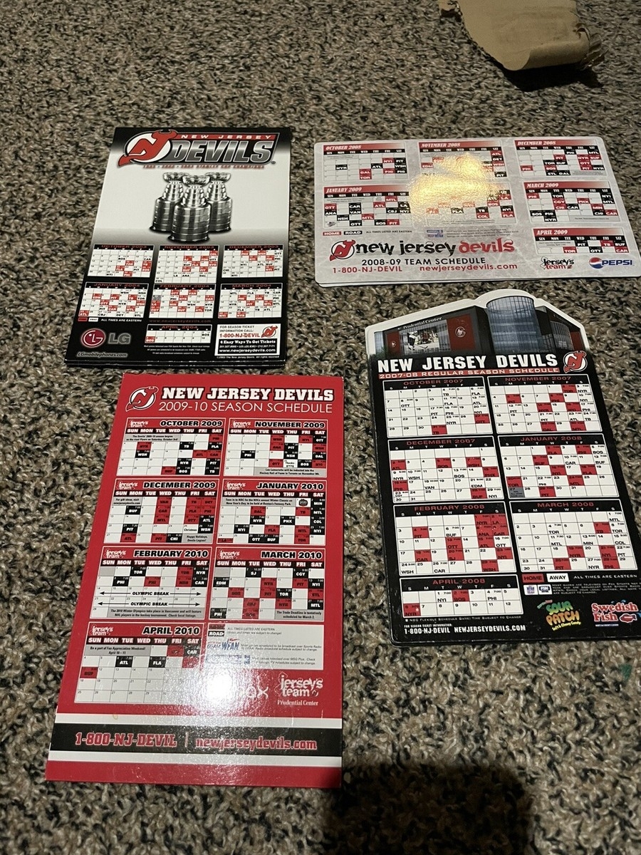 Lot Of 4 NEW JERSEY DEVILS MAGNET NHL SCHEDULE LOT MARTIN BRODEUR EBay