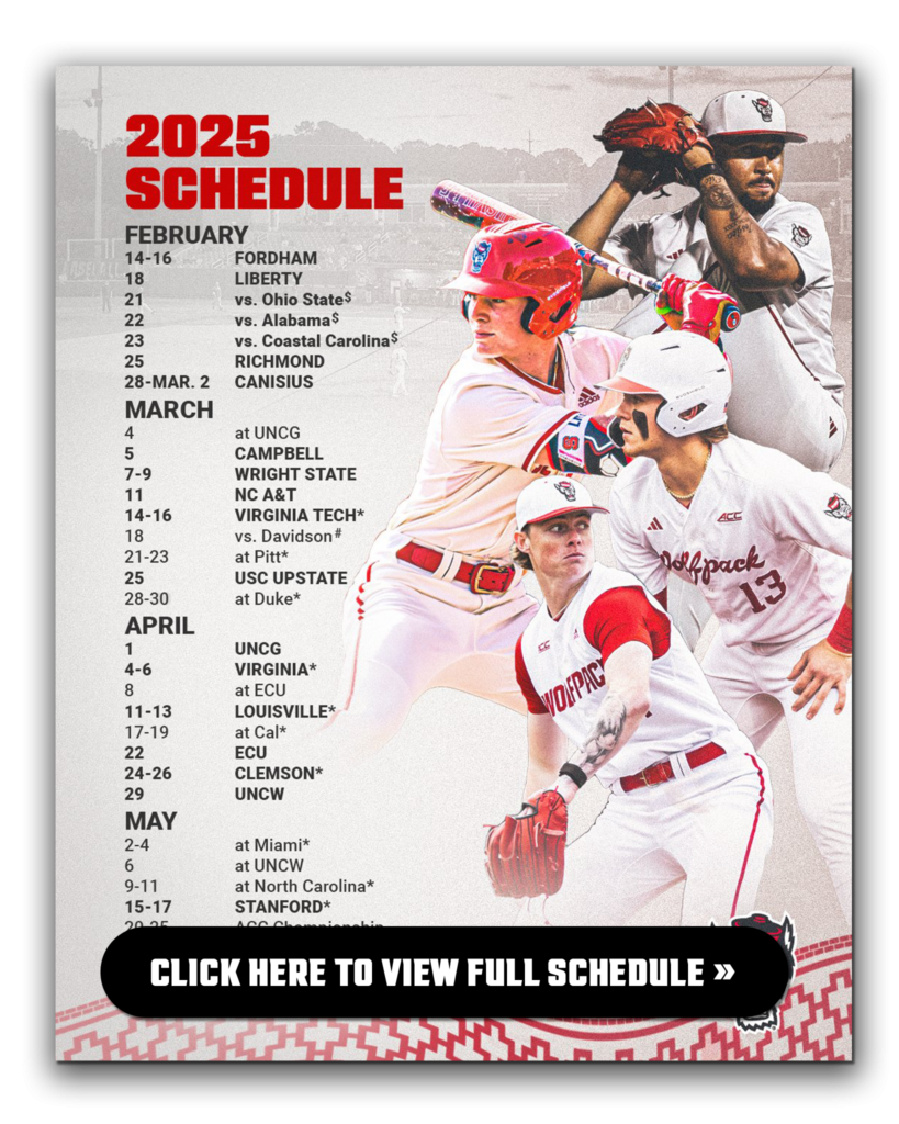 NC State s 2025 Baseball Schedule Is Here Pack Insider