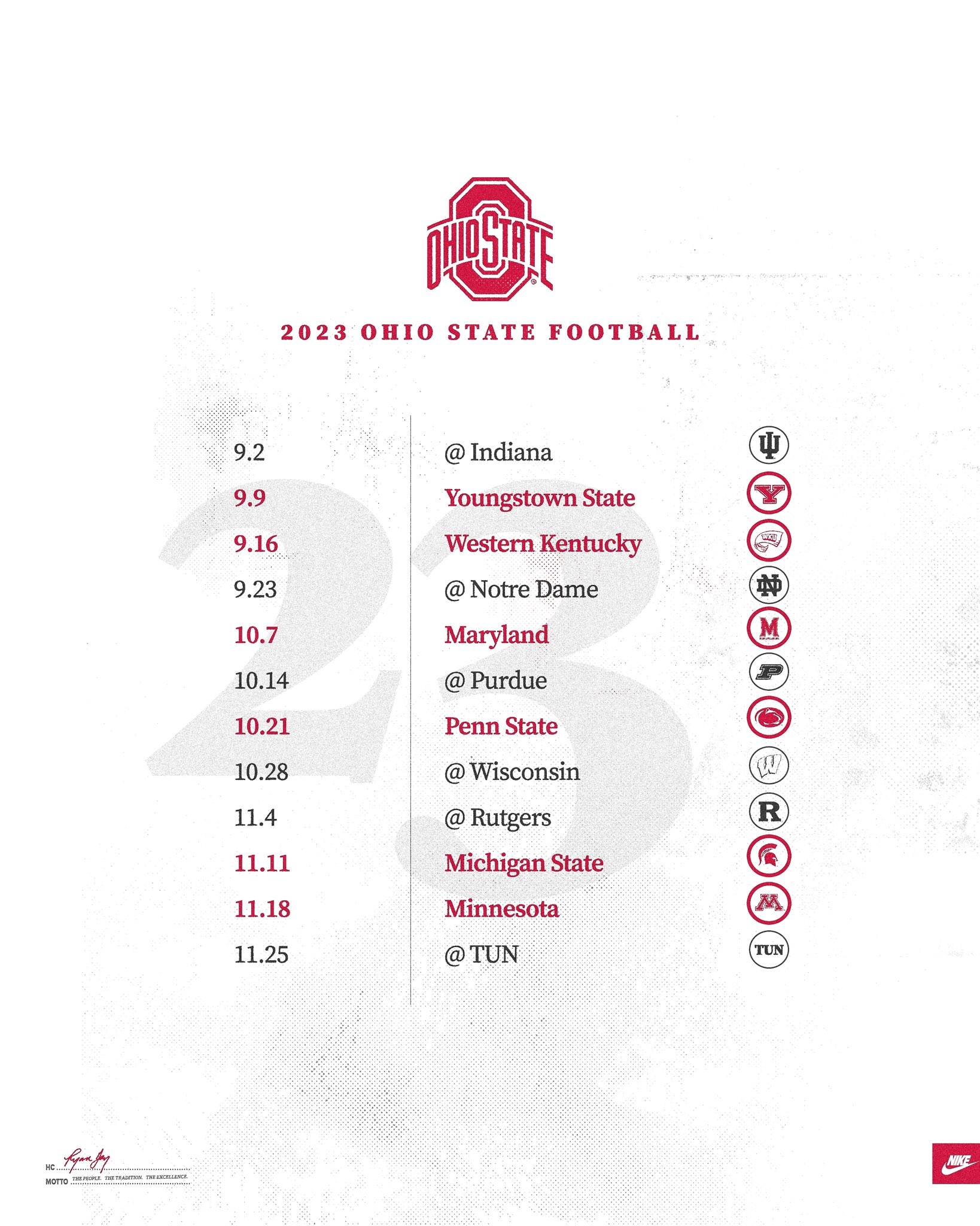 Osu Schedule 2025