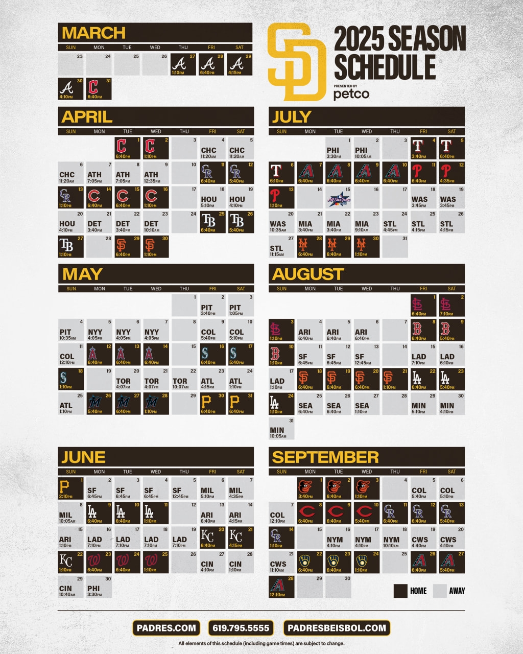 Dodgers Printable Schedule 2025