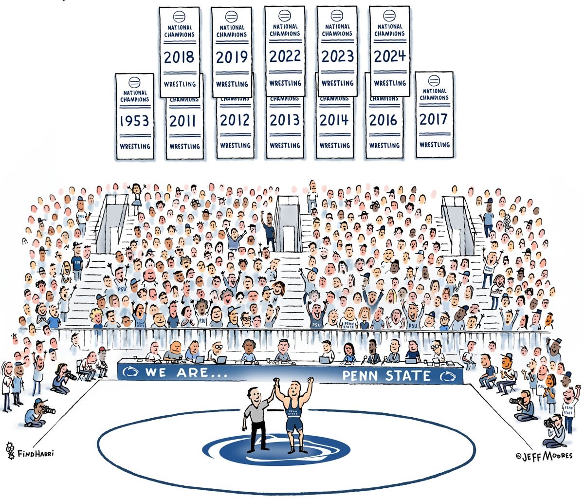 Penn State Wrestling Print Find Harri