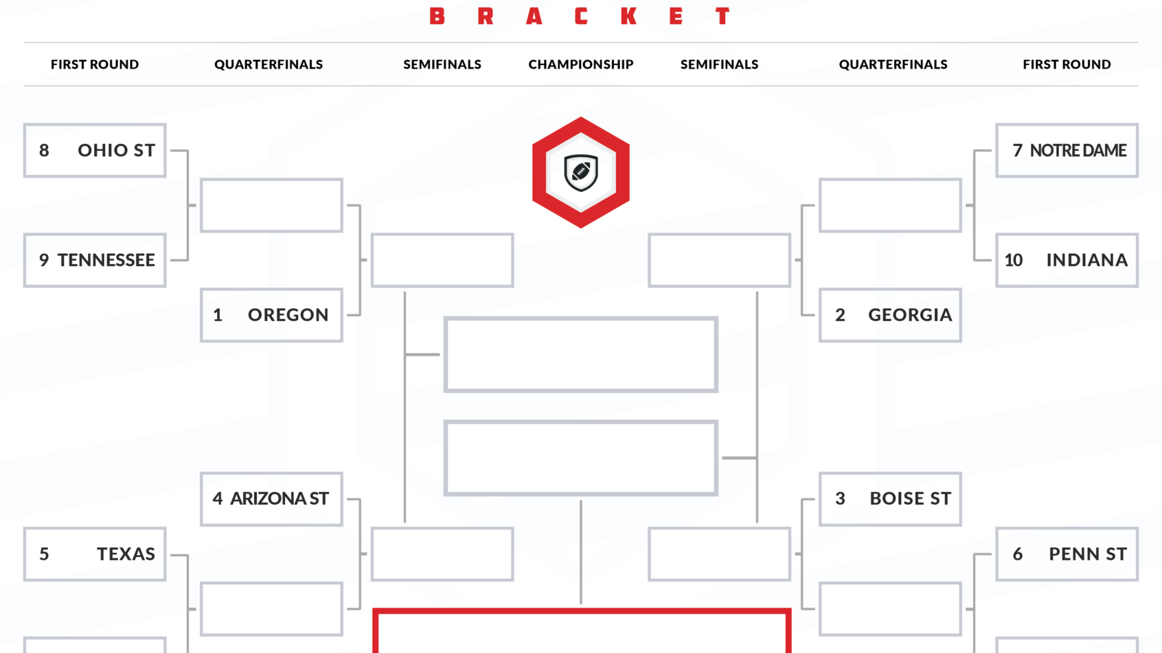 College Football Playoff Schedule Printable