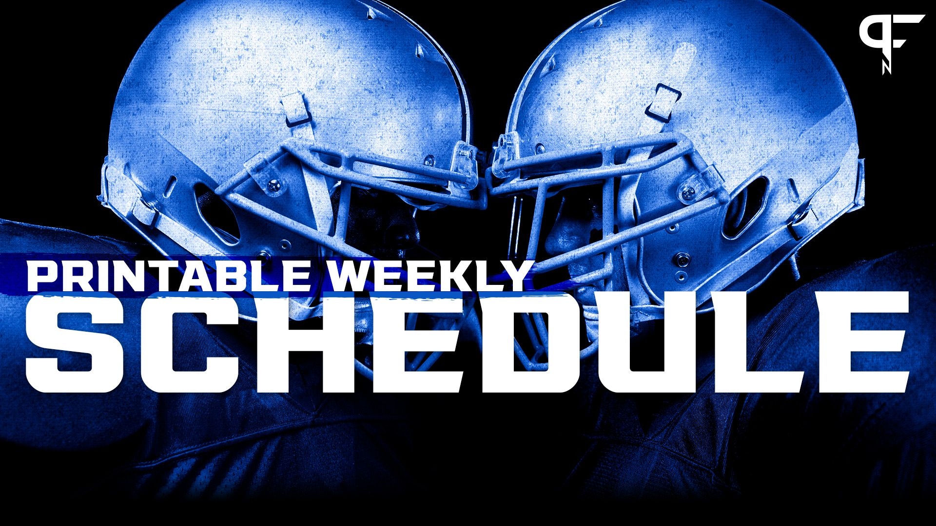 Printable NFL Weekly Schedule Updated 2024 PFSN