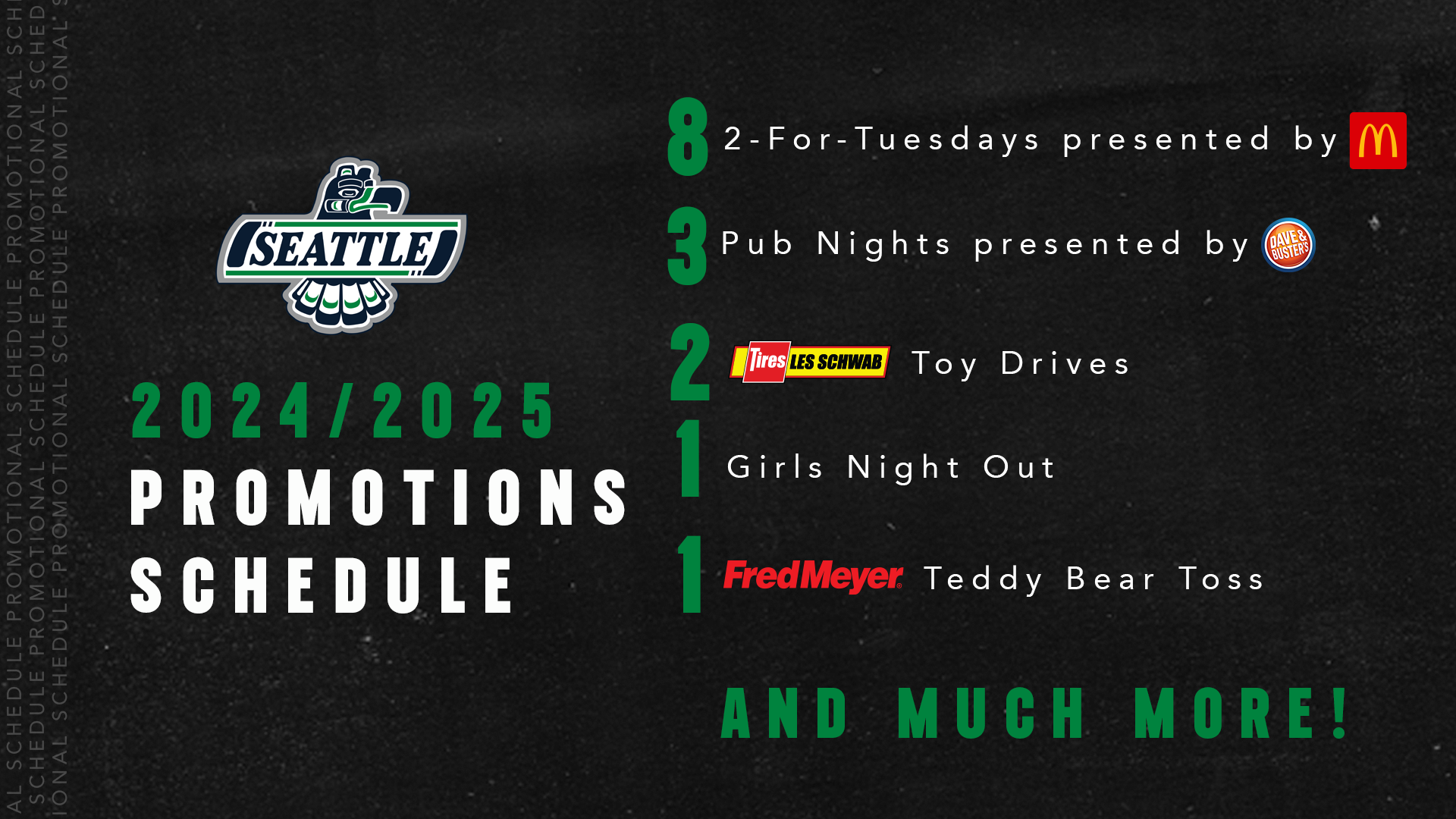 Thunderbirds Announce Promotional Schedule For The 24 25 Season Seattle Thunderbirds
