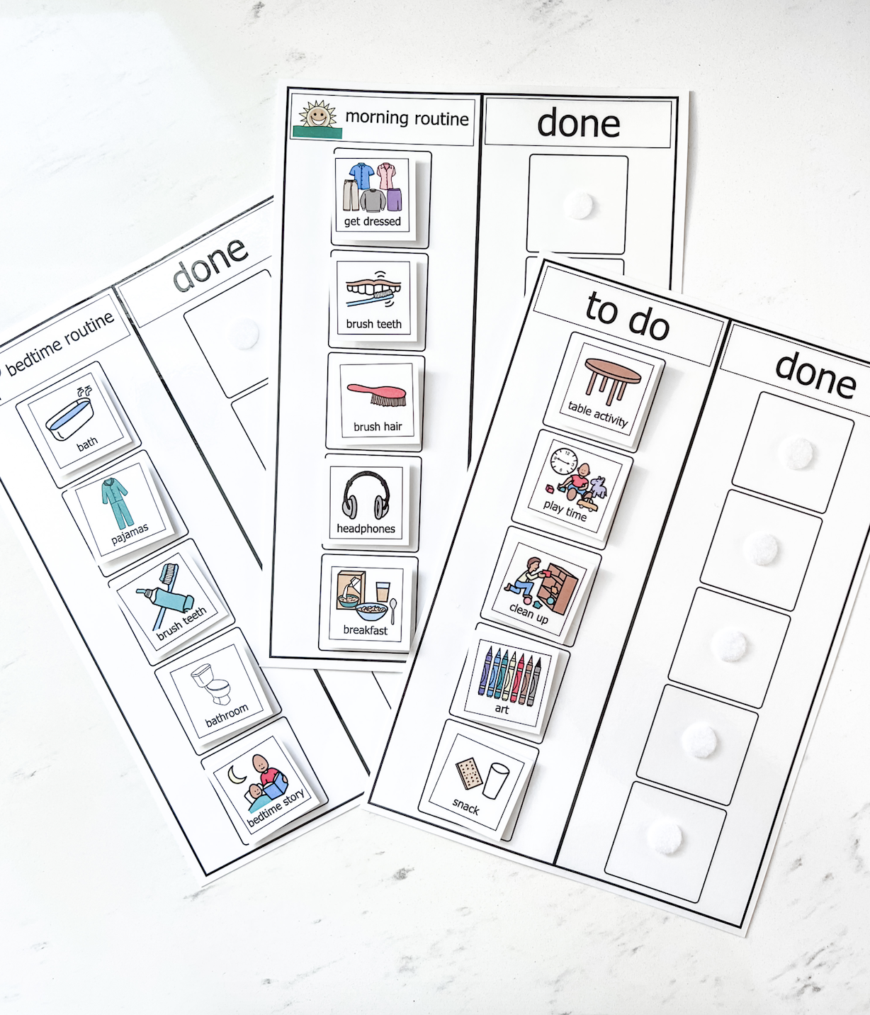 Visual Schedule For Kids Printable Digital Download LOW LIFT FUN
