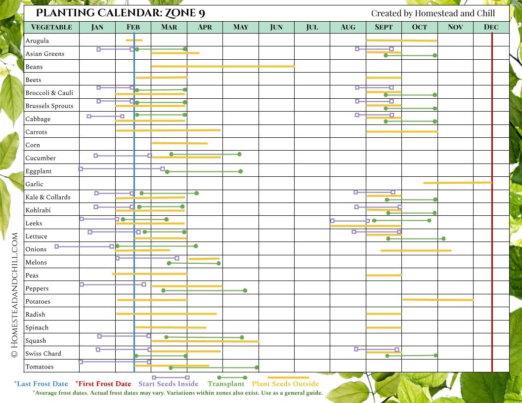 When To Start Seeds Indoors Planting Calendars For Every Zone Homestead And Chill