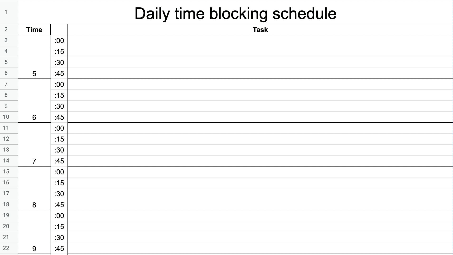 10 Time Blocking Templates For Every Schedule 2024 Download 