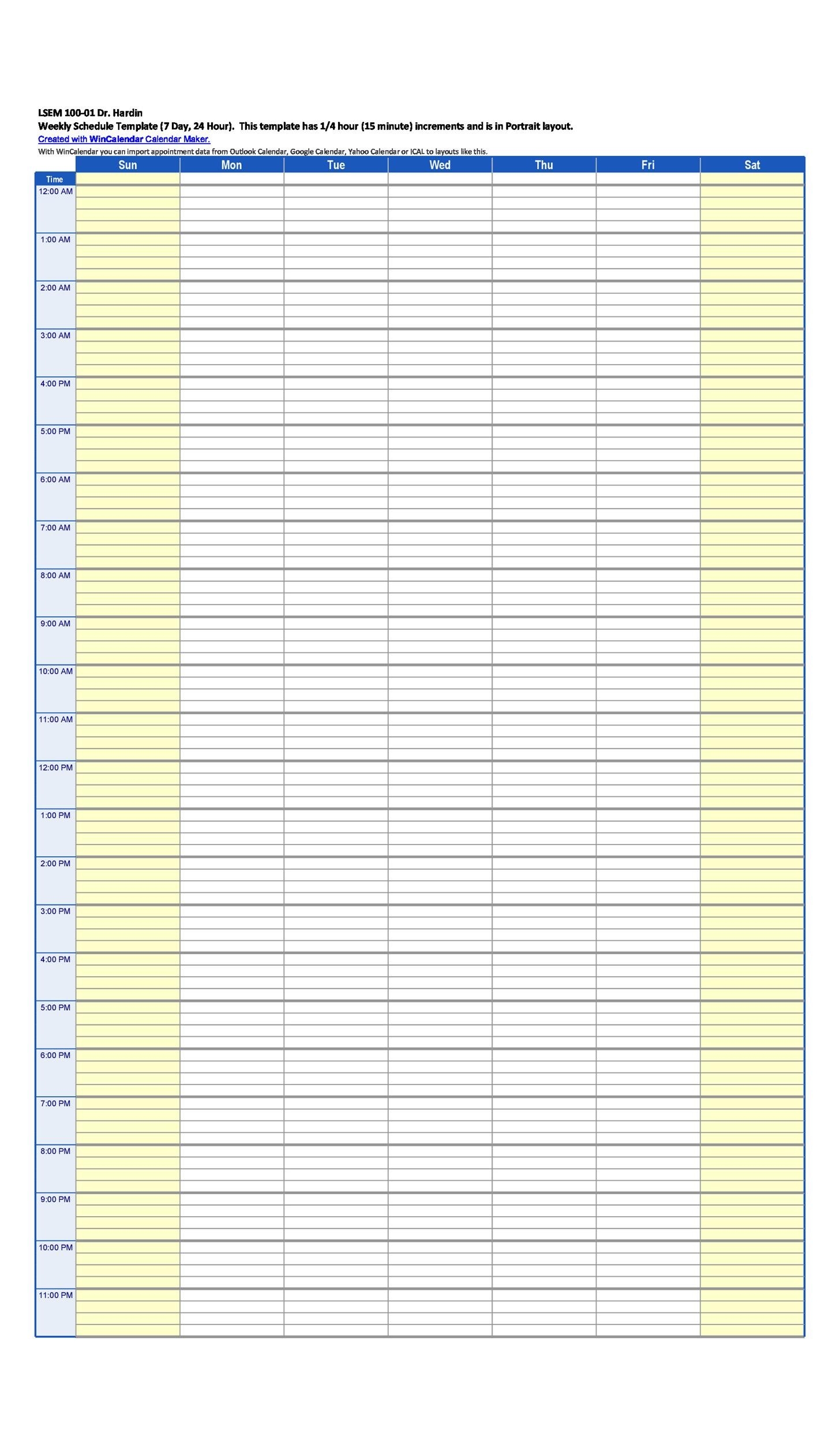 17 Perfect Daily Work Schedule Templates TemplateLab