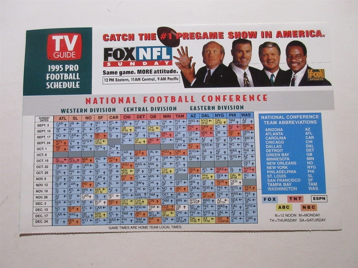 Nfl Schedule This Weekend Printable