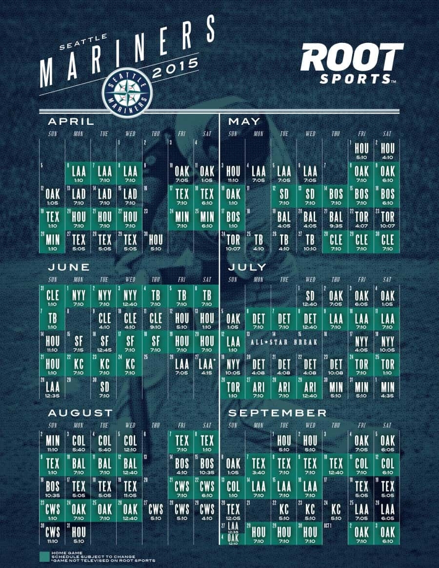 2015 Mariners TV Schedule NW Sports Net LLC