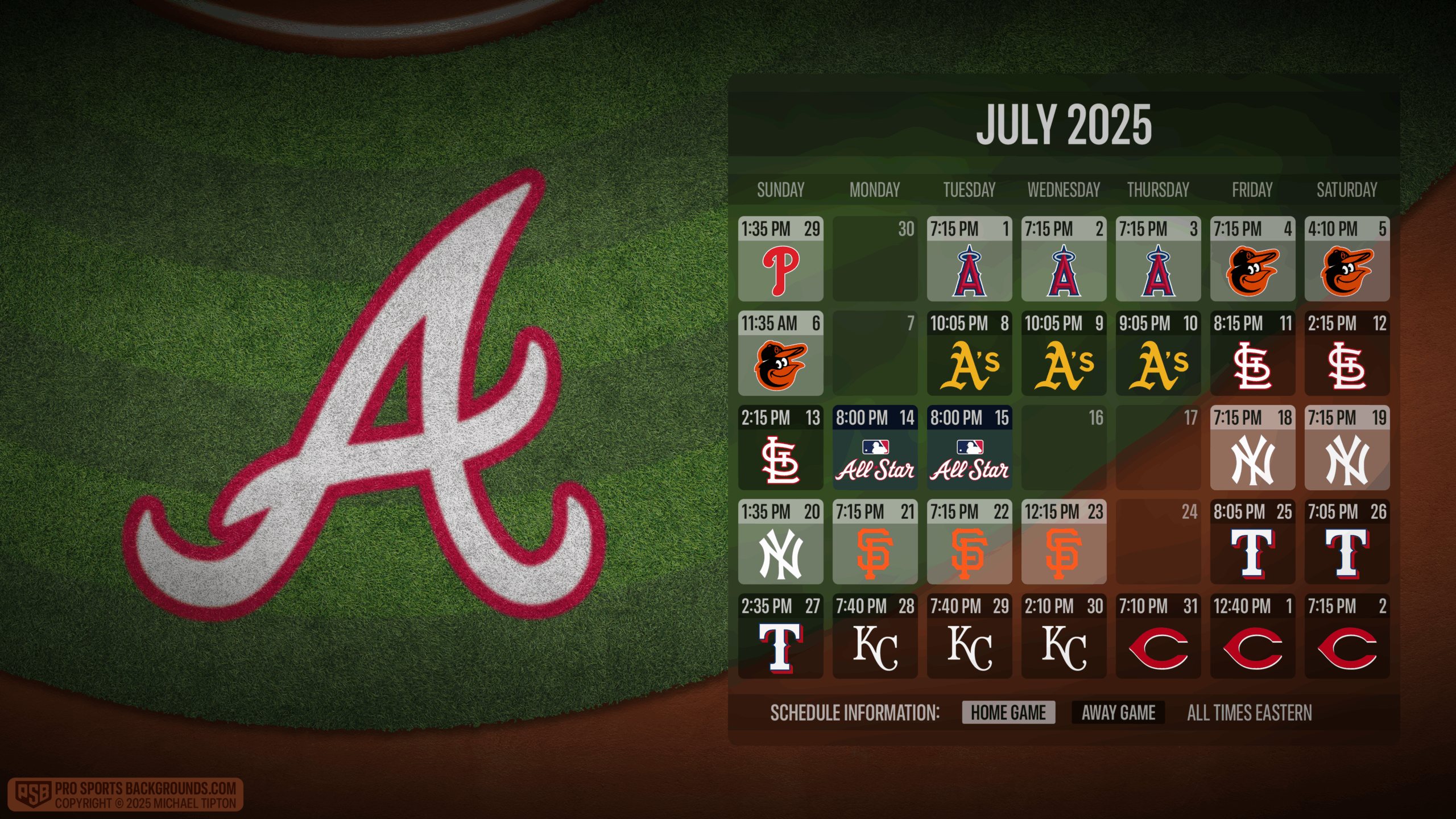 2025 Atlanta Braves Wallpaper Pro Sports Backgrounds