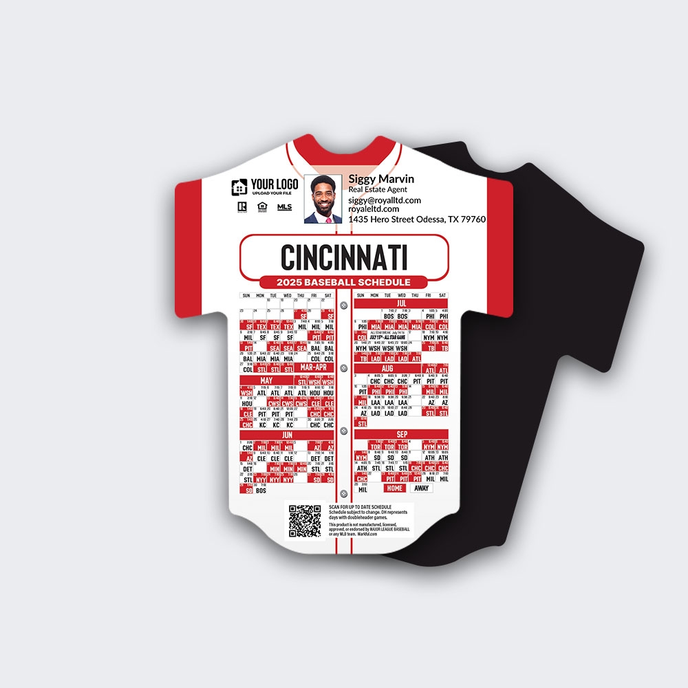 2025 Cincinnati Reds Schedule Magnets Magnetic Schedules Markful