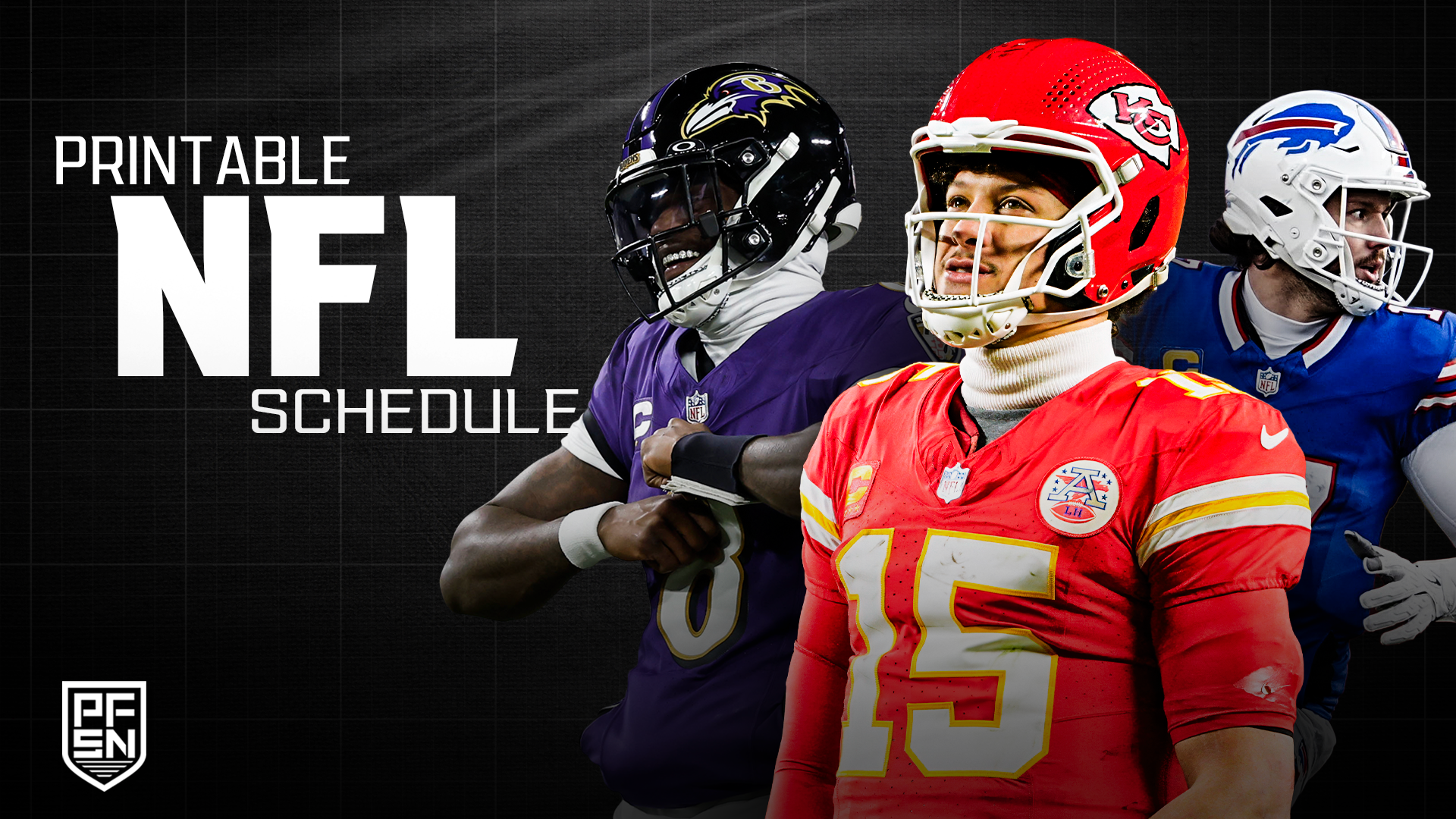 2025 NFL Schedule Free Printable Download