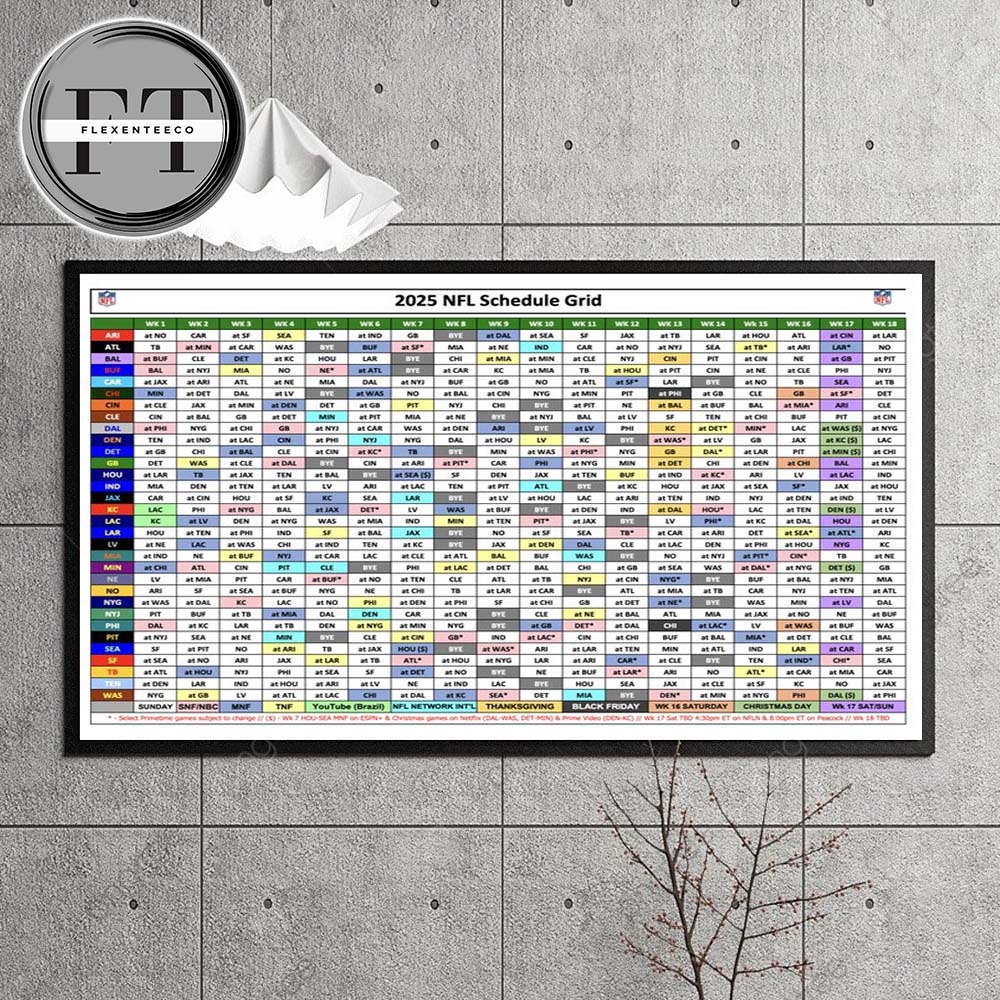 Nfl Schedule Printable 2025