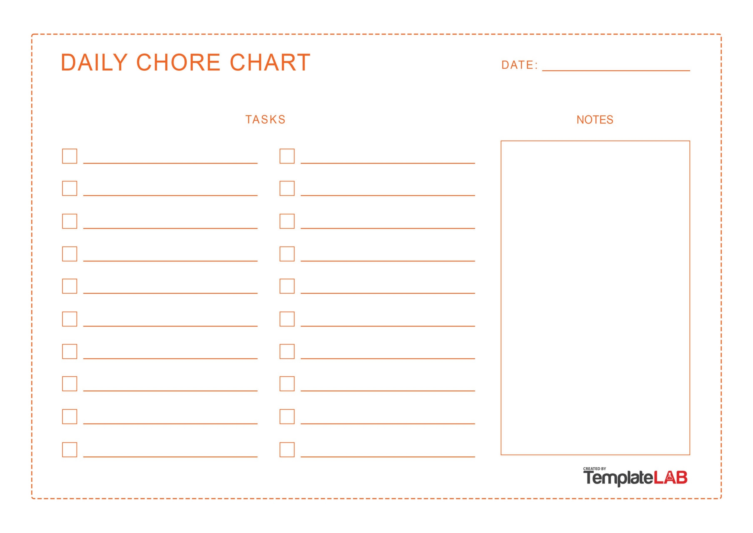 Printable Daily Chore Schedule