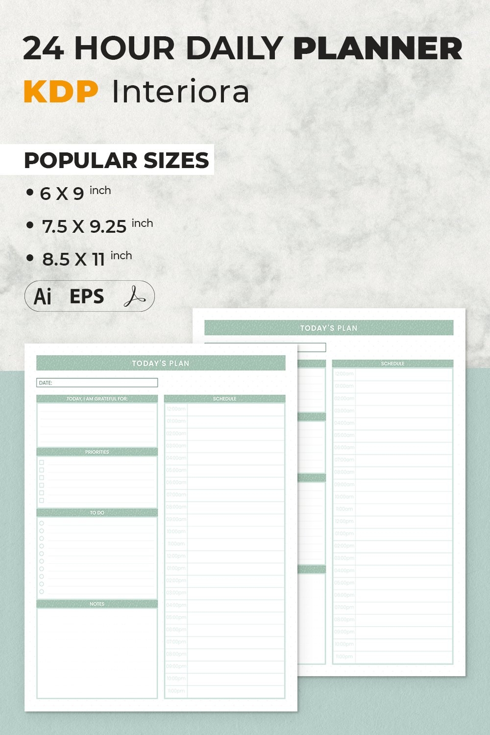 Printable 24 Hour Daily Schedule Template