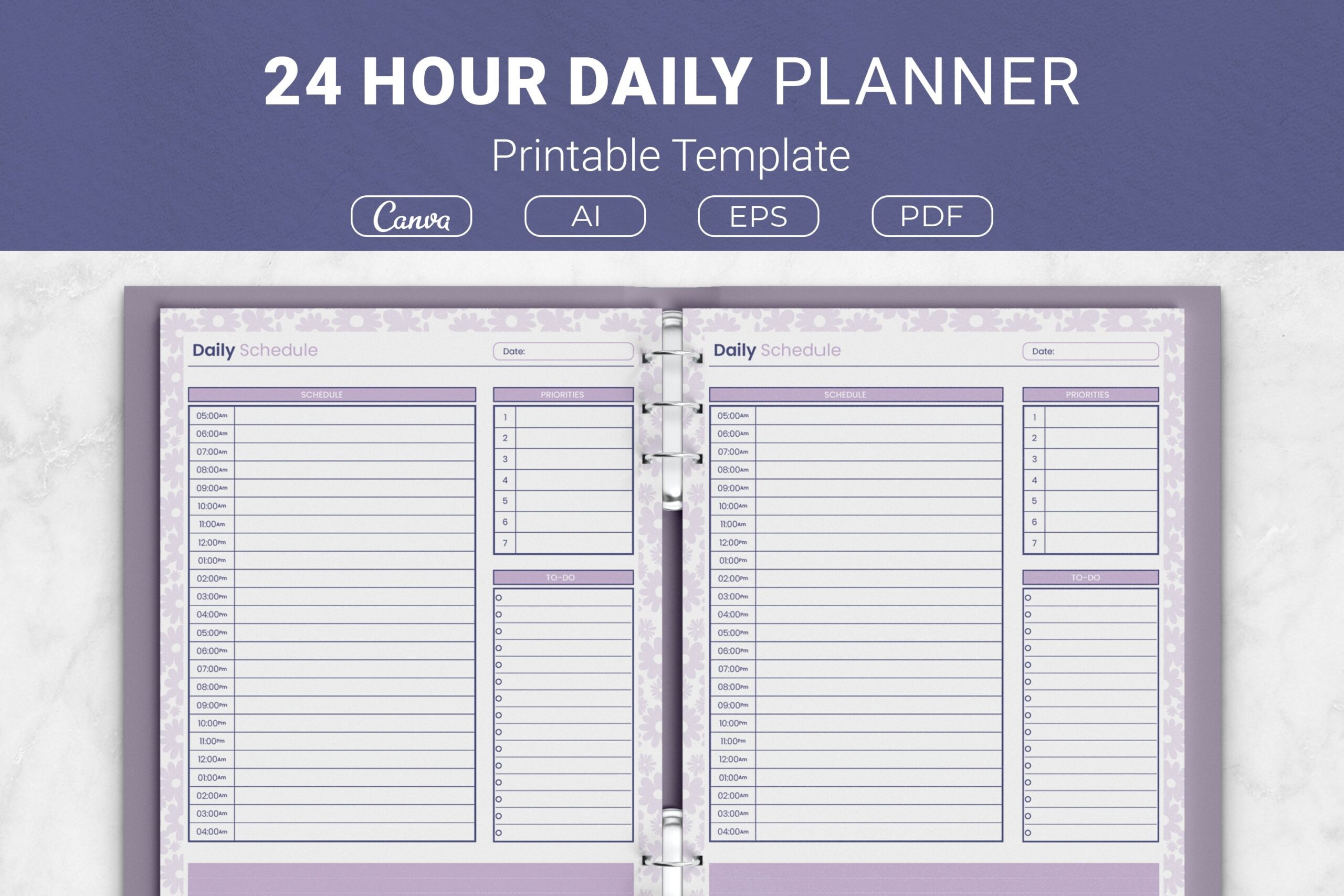 Free Printable Daily Hourly Schedule Template