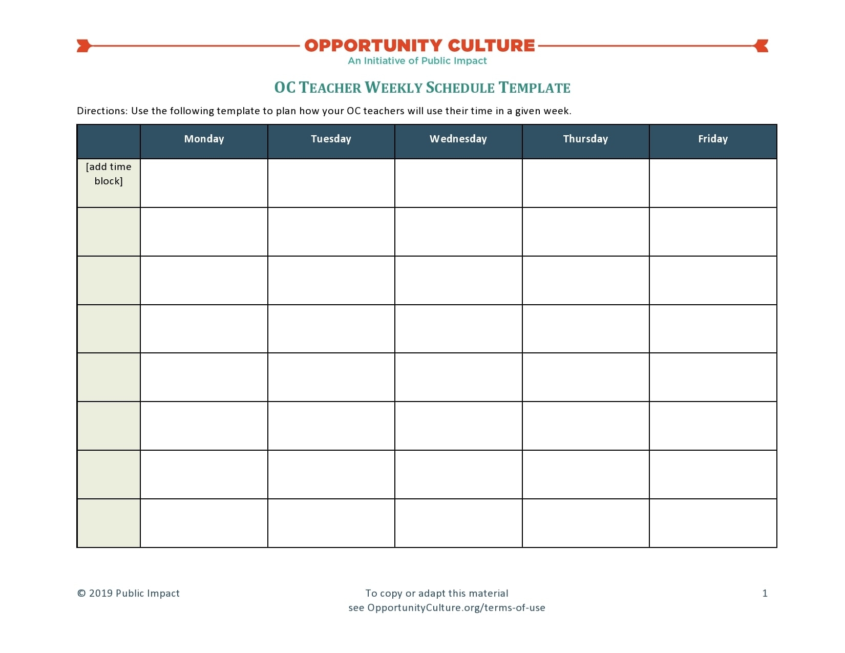 Weekly Work Schedule Printable Free