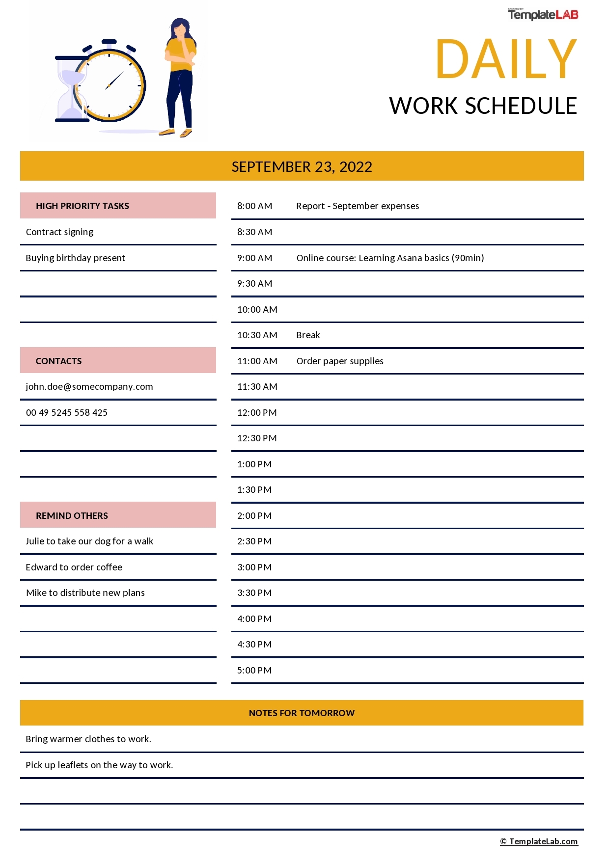 37 Free Employee Schedule Templates Excel Word PDF 