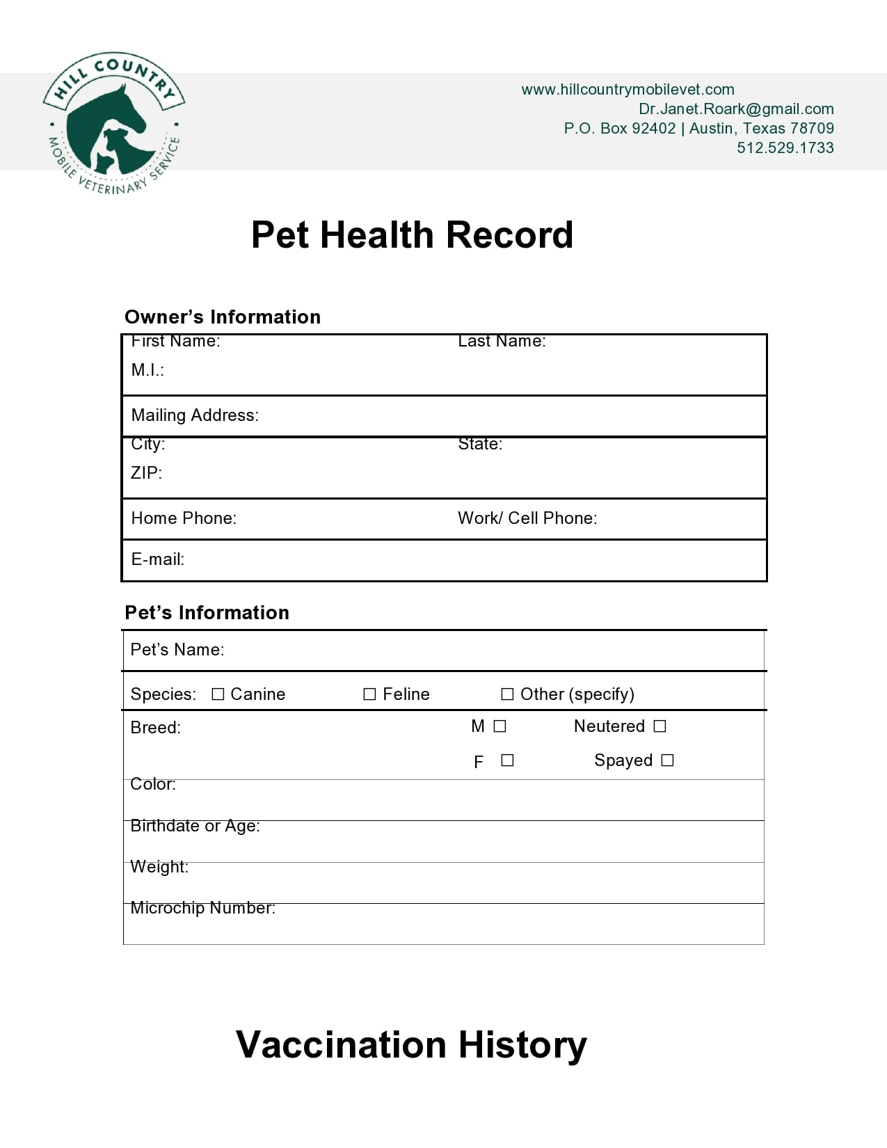 Printable Dog Vaccination Schedule Chart Pdf