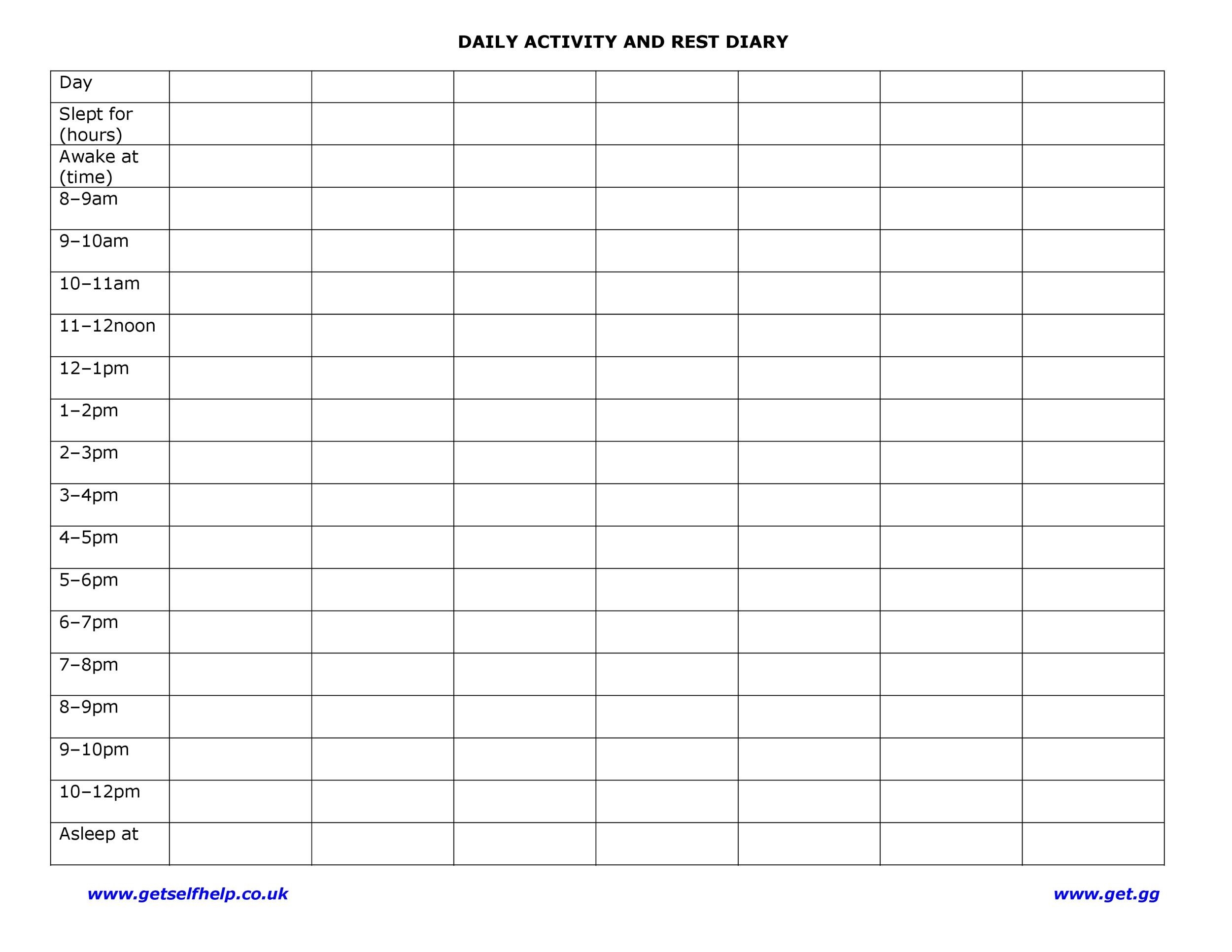 43 Effective Hourly Schedule Templates Excel Word PDF TemplateLab