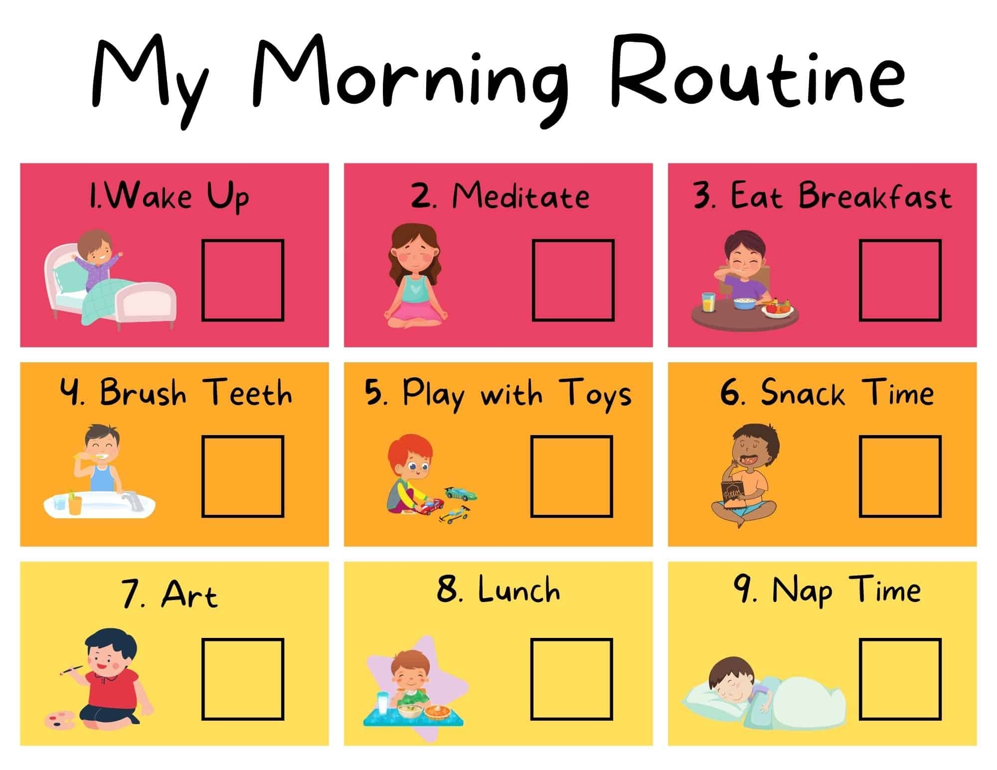 44 Free Visual Schedules And Templates Worksheets Library