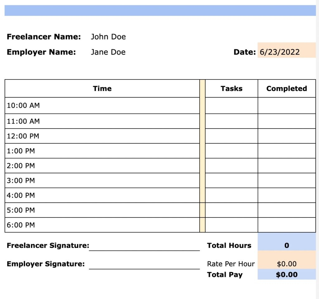 5 Free Hourly Schedule Templates PDF Excel And Word 