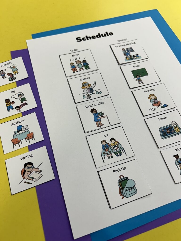 Visual Schedule Template Printable