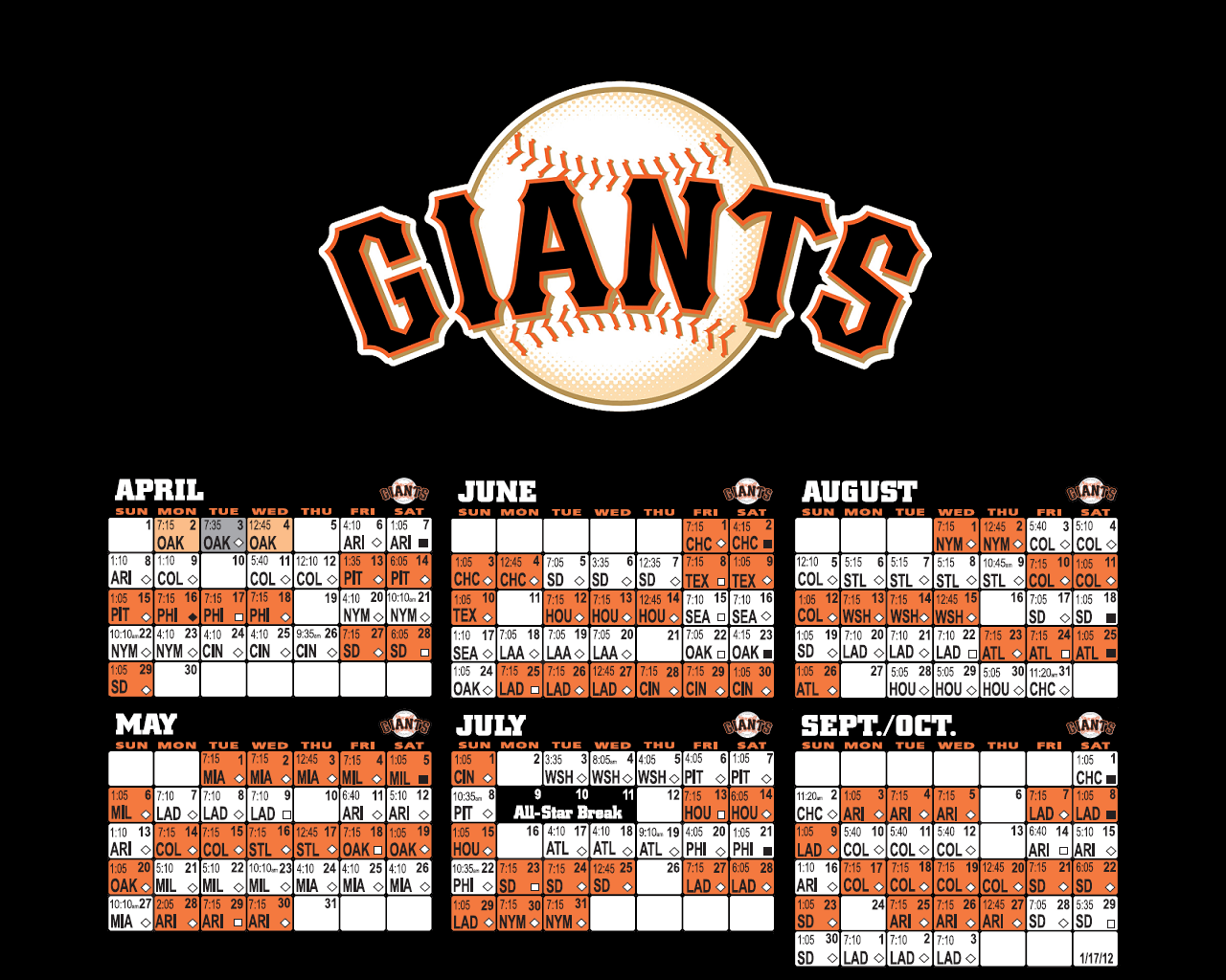  50 Sf Giants 2015 Schedule Wallpapers WallpaperSafari