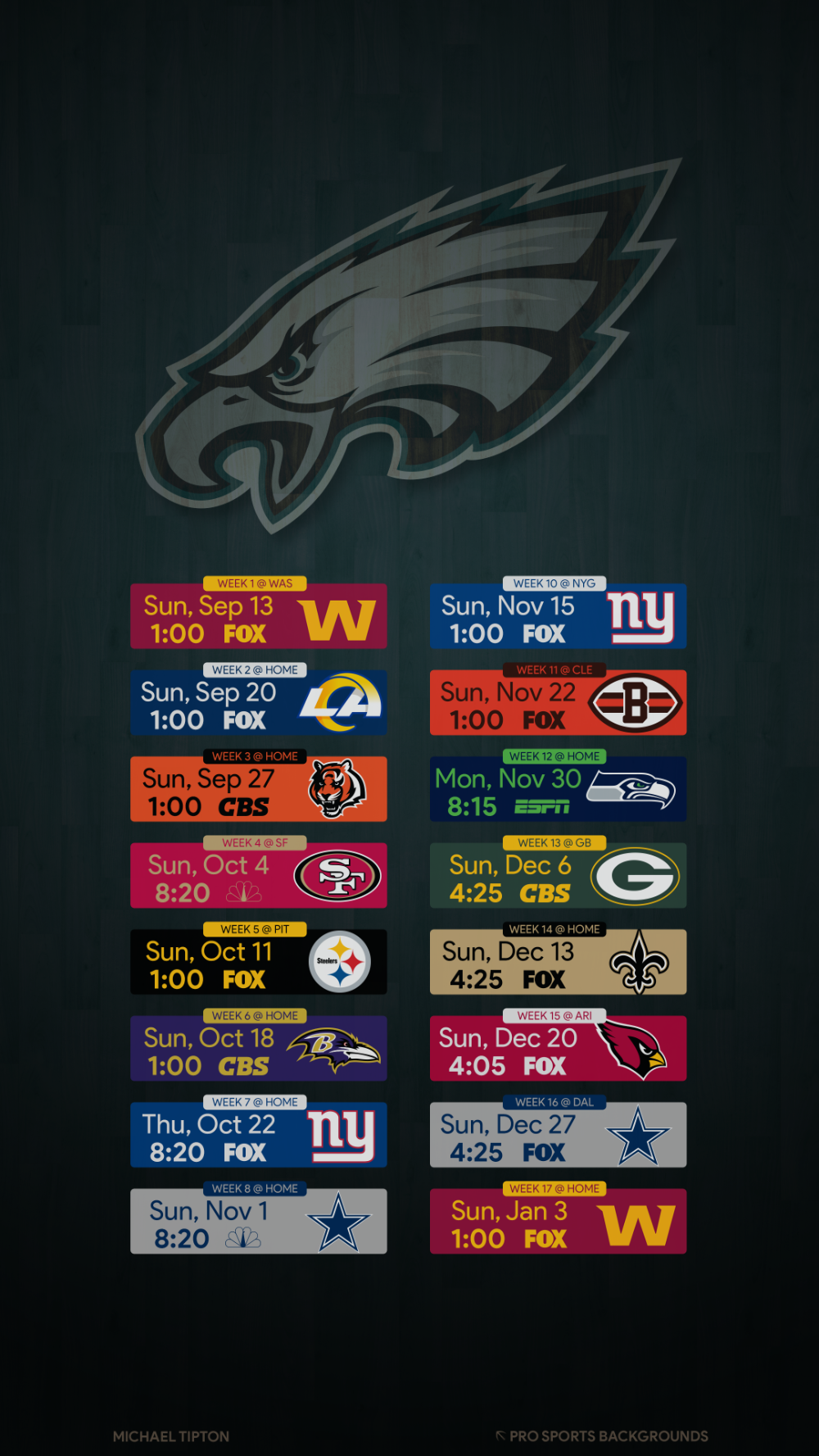 Printable Eagles Schedule 2024 25
