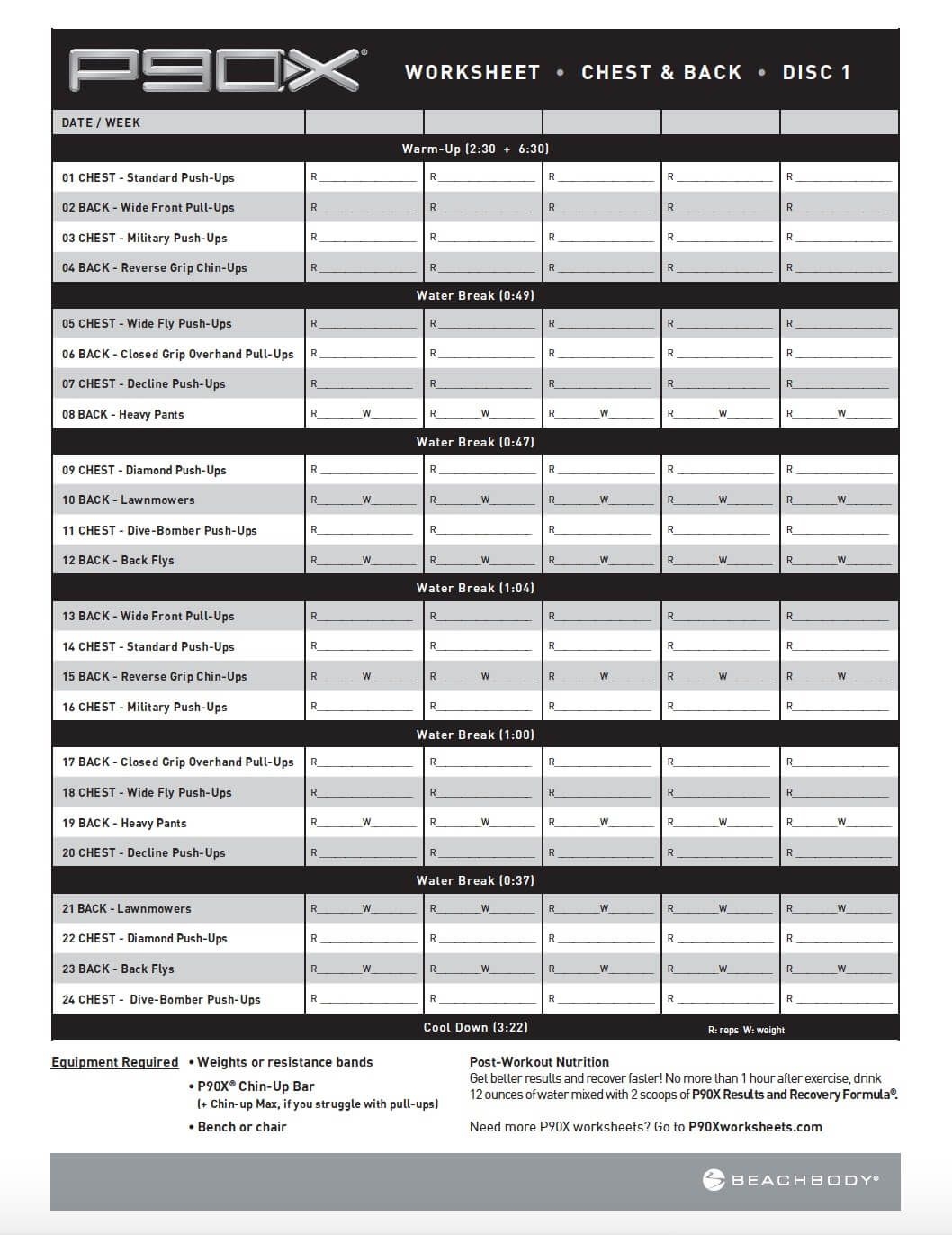 8 P90x Ideas P90x P90x Workout P90x Workout Schedule