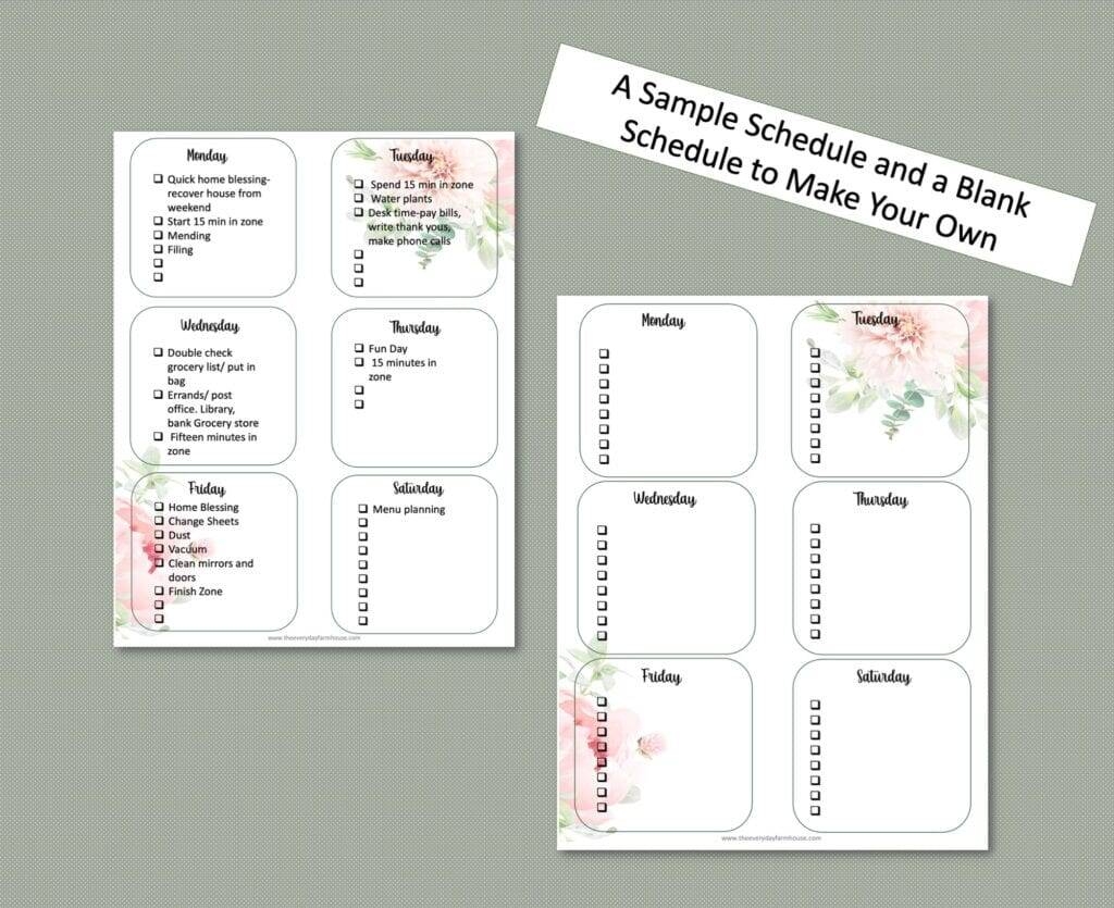 A Whole Home Cleaning Schedule Fly Lady Style The Everyday Farmhouse