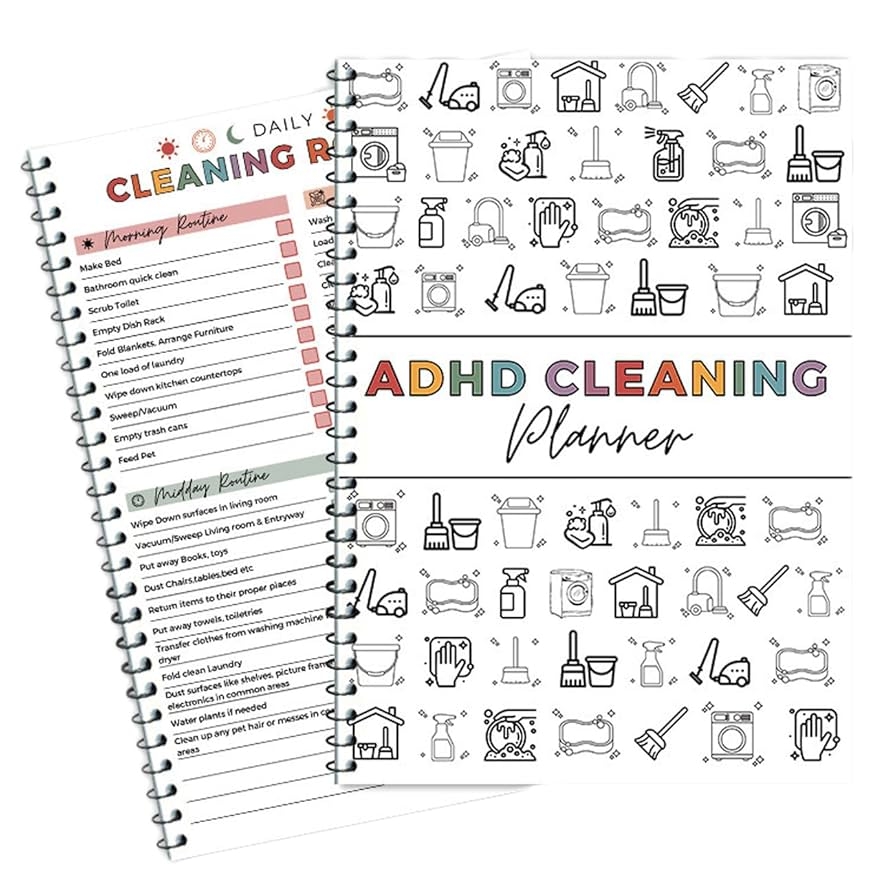 Amazon Cleaning Planner Cleaning Schedule And Checklist Organizer Daily Weekly Monthly Household Cleaning Planner Chore Chart Notebook For Home Family Cleaning Tasks DIY Home Improvement Editable Template Office Products