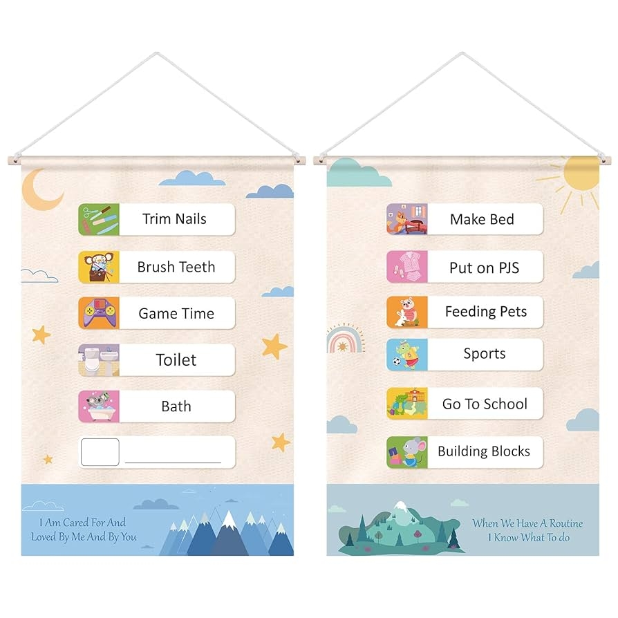 Free Printable Toddler Visual Schedule Pdf