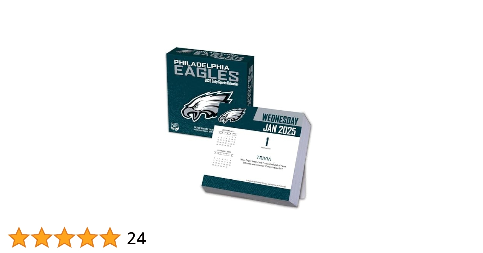 Amazon TURNER SPORTS Philadelphia Eagles 2025 Box Calendar 25998053053 Office Products