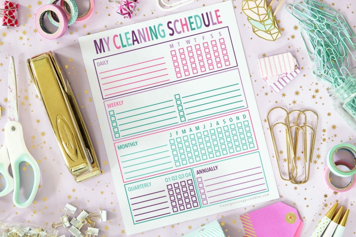 An Awesome Clean House Checklist Printable For Every Room Abby Organizes