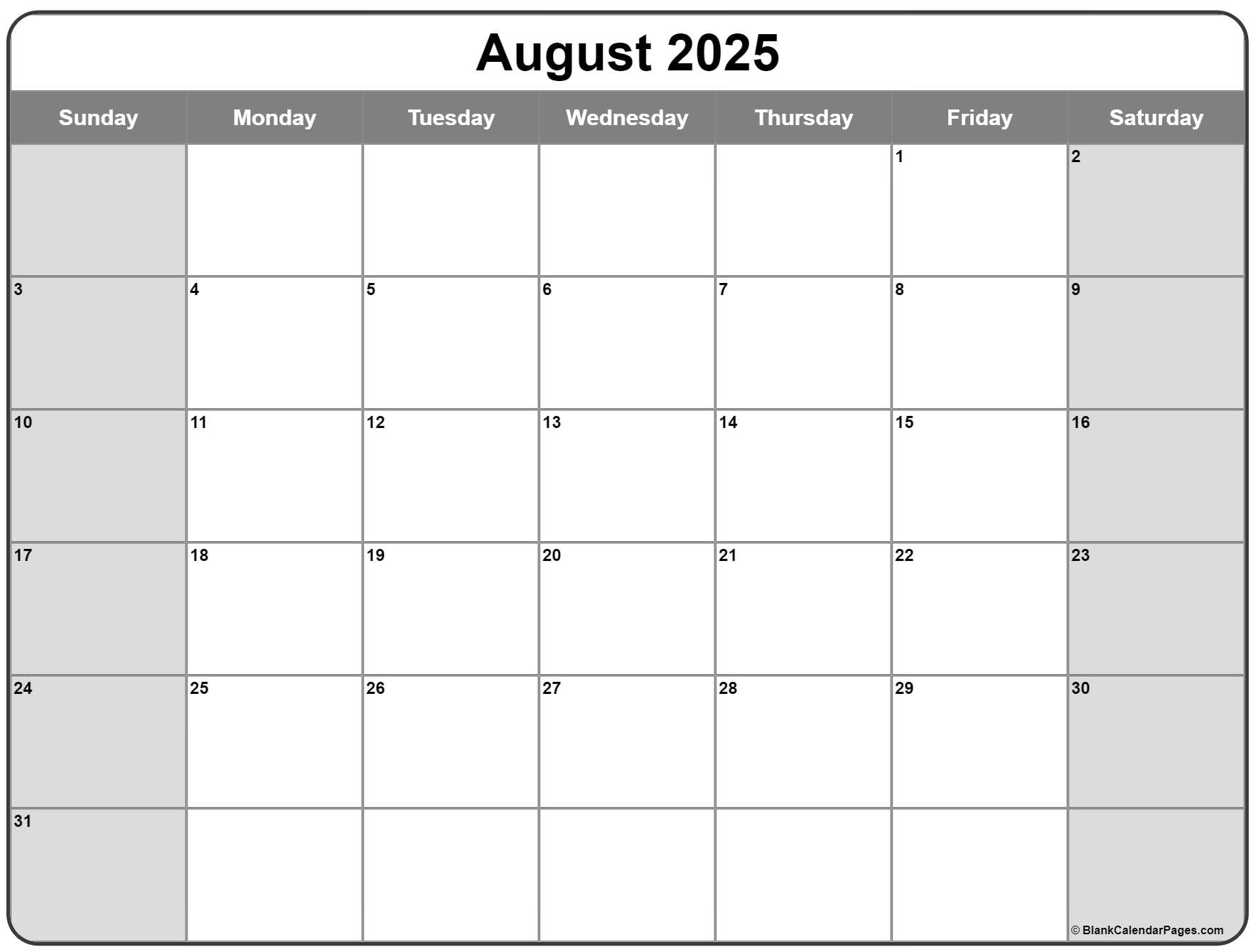 Free Printable Blank Schedules
