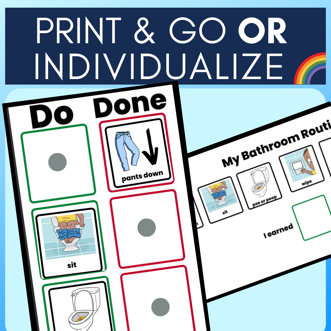 Autism Visual Support Bathroom Visual Schedule With Photos Made By Teachers
