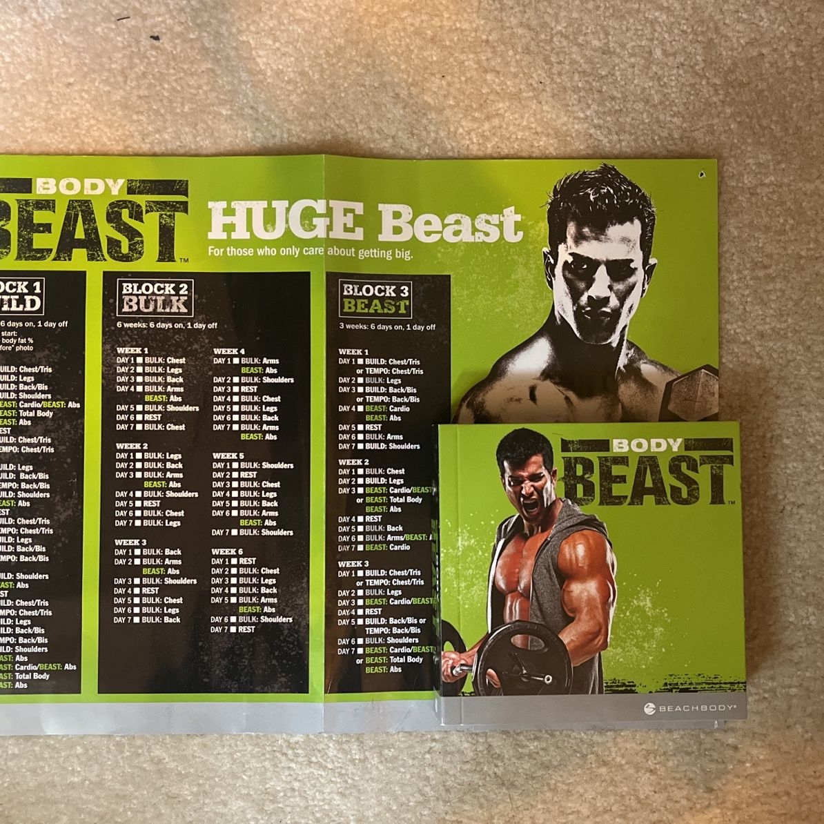 Beach Body Body Beast Workout Program For Sale In Dayton OH Worksheets Library