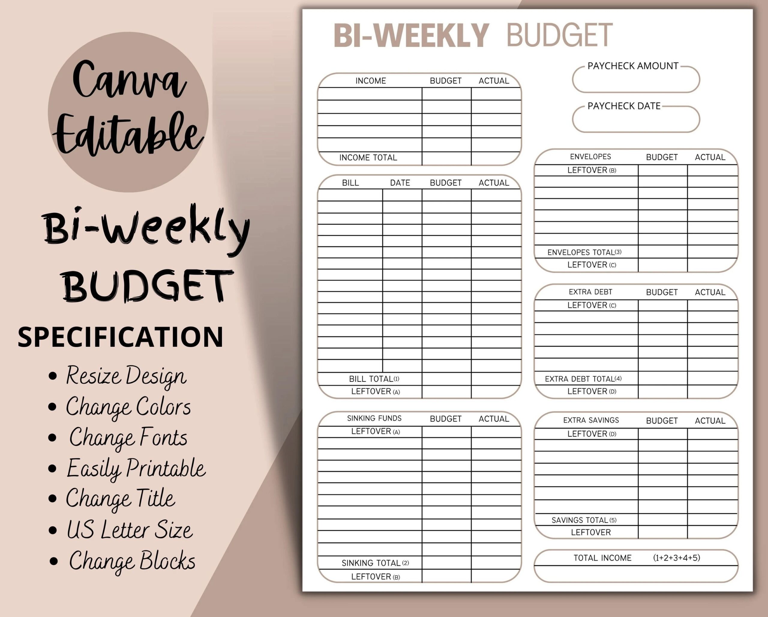 Bi Weekly Bill Payment Schedule Printable