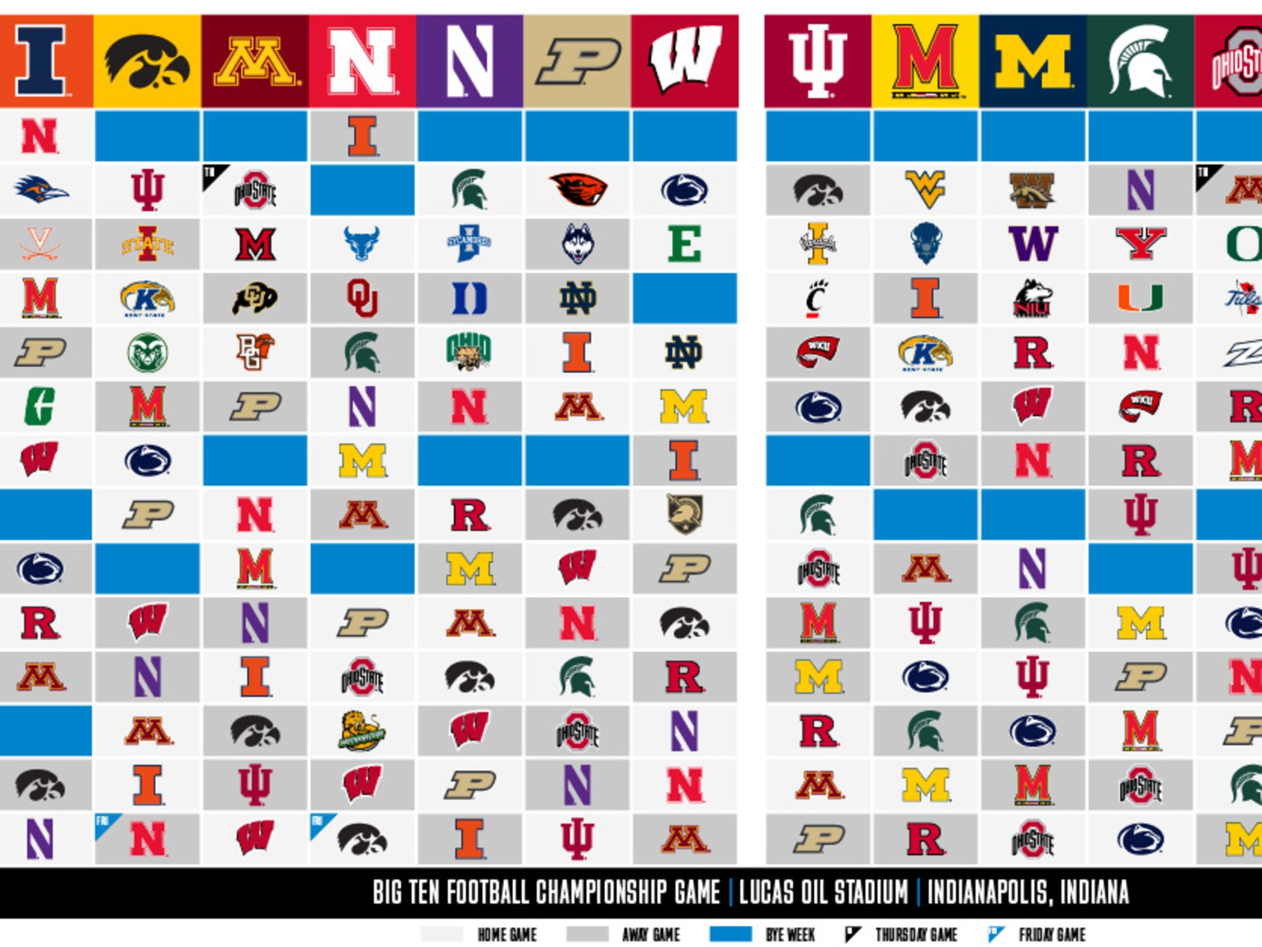 Big Ten Football What To Know About The 2021 Schedule Athlon Sports